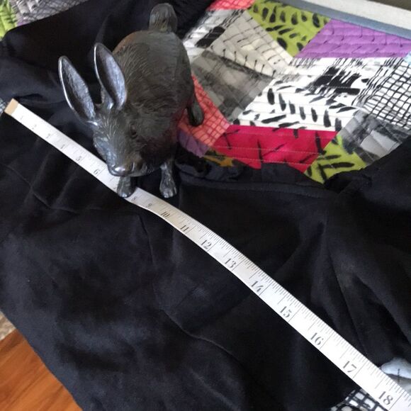 House of Harlow 1960 Puff Sleeve Linen Blend Crop Top Black sz 10 NWOT - Picture 9 of 15